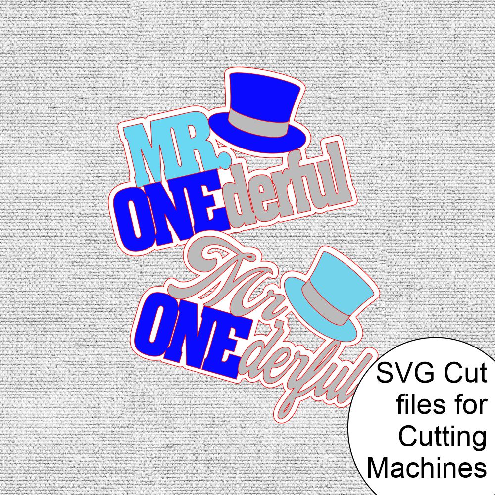 Mr. Onederful SVG Cutting Files