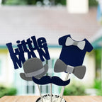 Little Man Centerpiece Sticks - Navy, Gray