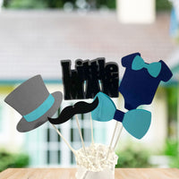 Little Man Centerpiece Sticks - Navy, Turquoise, Black