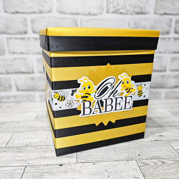 Oh Babee Bumblebee Baby Shower Card Box