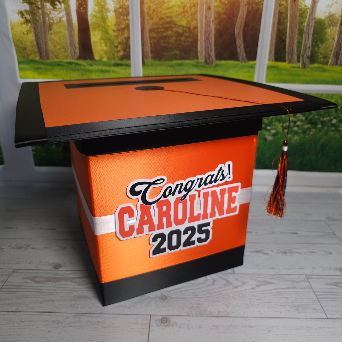 Orange Themed Style 3 Graduation Card Boxes