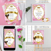 Little Princess Baby Shower Bundle, Pink and Gold