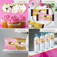 Little Princess Baby Shower Bundle, Pink and Gold