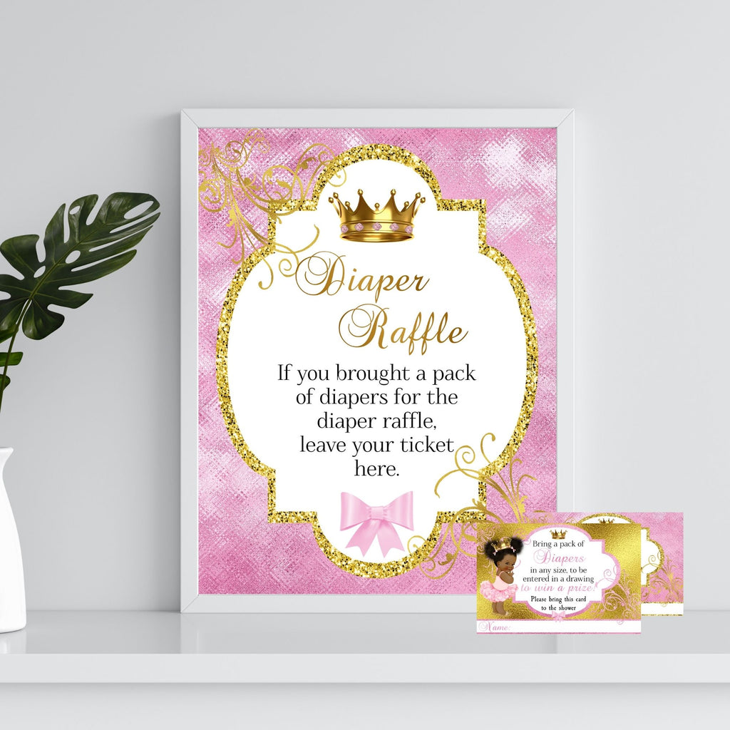 Little Princess Baby Shower Bundle, Pink and Gold
