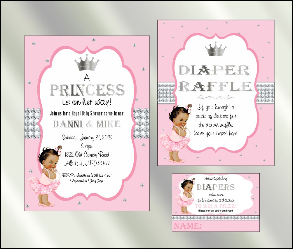 Raffle Tickets Pink Boho Rainbow Baby Shower Invitation Kit, Included  Invites With Envelopes, Diaper Pink And Grey Elephant Baby Shower Invitation, image size:1004x854