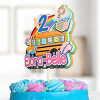 Toddler Educational 3D Birthday Cake Topper for Girl
