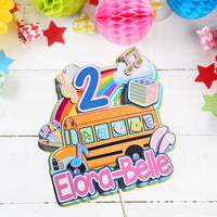 Toddler Educational 3D Birthday Cake Topper for Girl