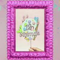 Paint Palette 3D Birthday Cake Topper
