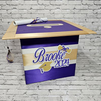 Purple, Light Gold, White Large Grad Card Box
