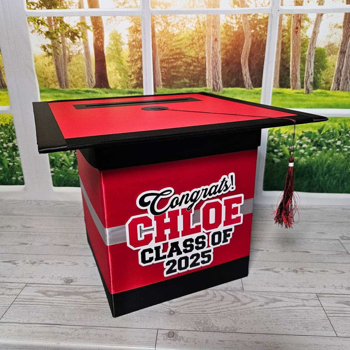 Red Style 3 Graduation Card Boxes