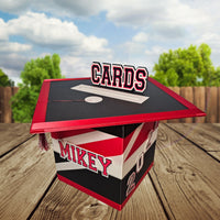 Red Black and White Graduation Card Box, Style 8