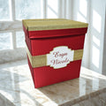 Red, Gold Birthday Card Box