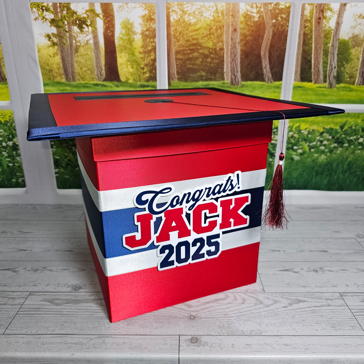 Red Style 1 Graduation Card Box| Nepheryn Party