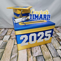 Royal Blue Base 10x10x6 Grad Card Box