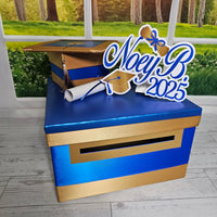 Royal Blue Base 10x10x6 Grad Card Box