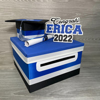 Royal Blue Base 10x10x6 Grad Card Box