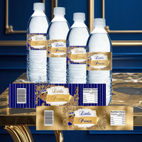 Little Prince Baby Shower Bundle, Royal Blue and Gold