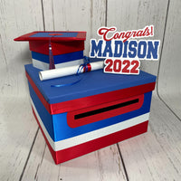Royal Blue Base 10x10x6 Grad Card Box