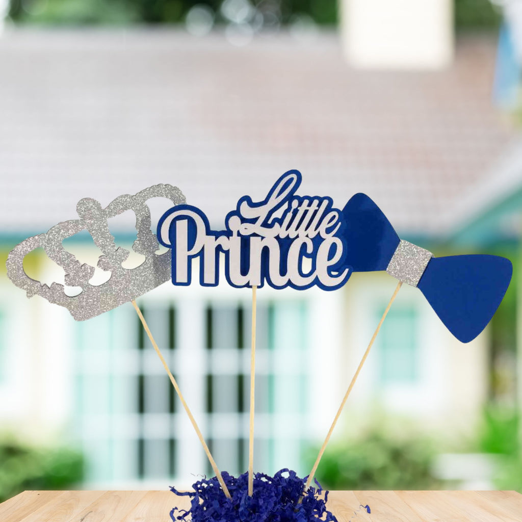 Little Prince Centerpiece Sticks - Royal Blue
