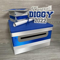 Royal Blue Base 10x10x6 Grad Card Box