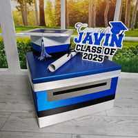 Royal Blue Base 10x10x6 Grad Card Box