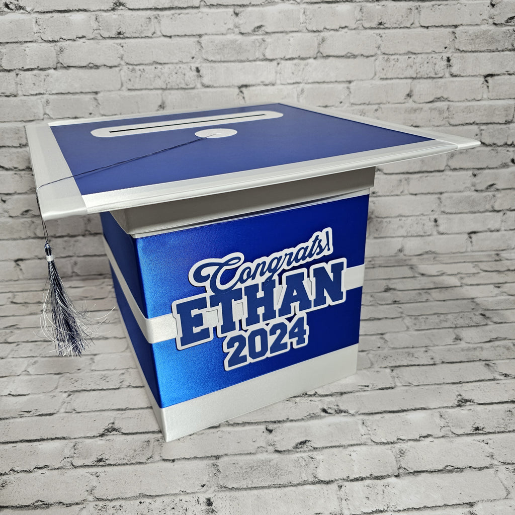 Royal Blue Style 3 Grad Card Boxes