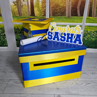 Royal Blue Base 10x10x6 Grad Card Box