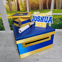 Royal Blue Base 10x10x6 Grad Card Box