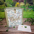Eucalyptus and Sage Locking Wedding Card Box