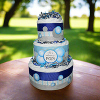 She's About to Pop Bubbles Diaper Cake for Boy