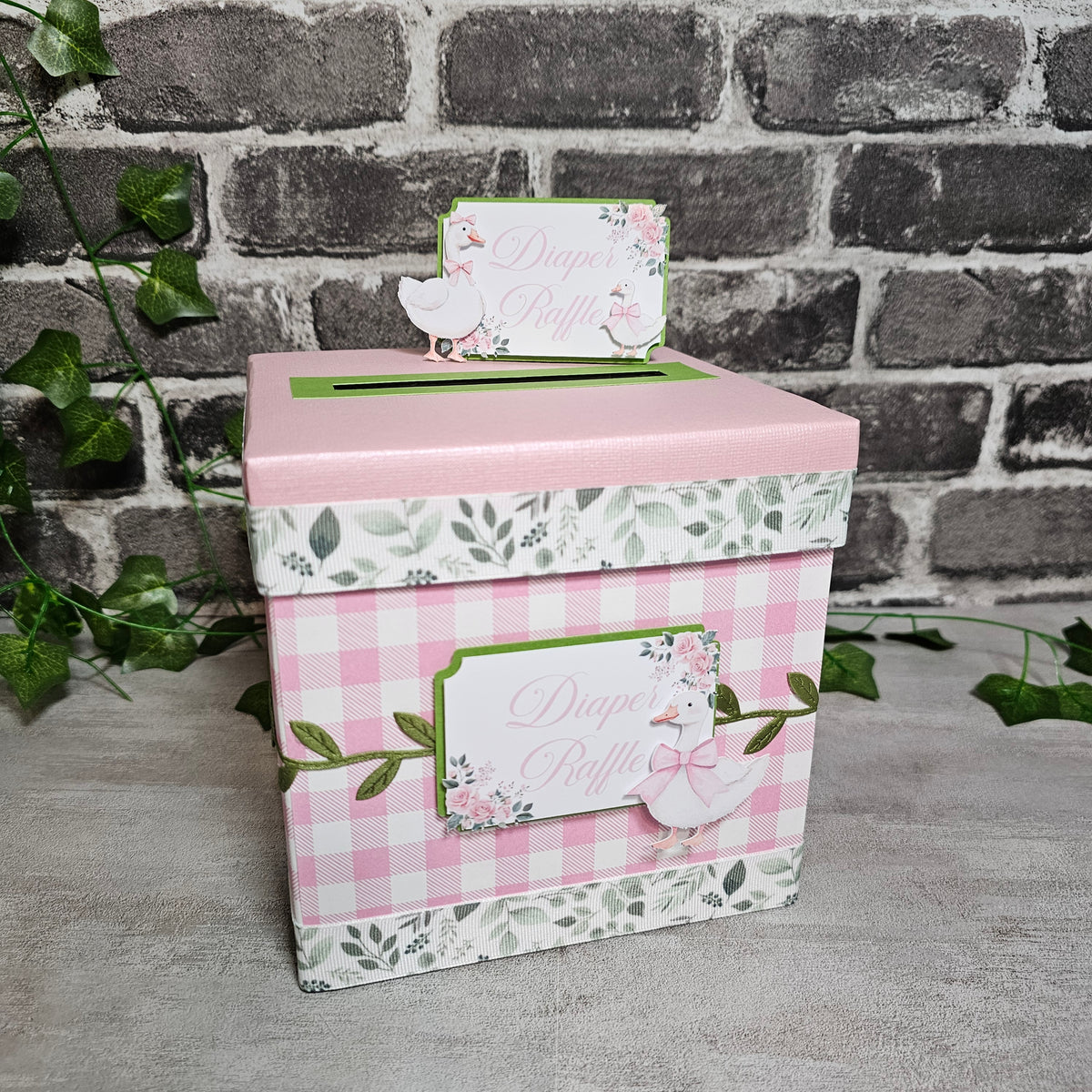 Silly Goose Diaper Raffle Ticket Box