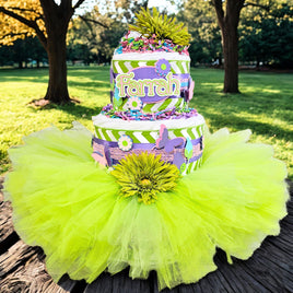 Butterfly Garden Fairy Tutu Diaper Cake