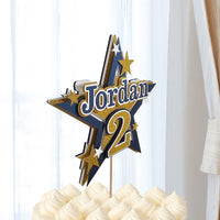 Stars 3D Birthday Cake Topper
