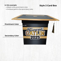 Hunter Green Style 2 Grad Card Box