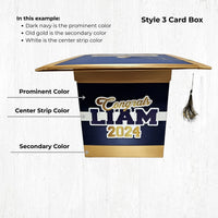 Rainbow Purple Based Graduation Card Boxes