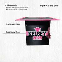 Rainbow Purple Based Graduation Card Boxes