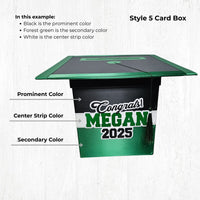 Maroon Style 4 and 5 Graduation Card Box