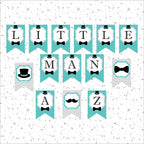 Little Man Decoration Pack - Teal, Gray