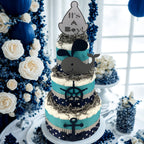 Nautical Whale Boy Diaper Cake Centerpiece