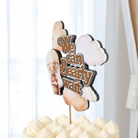 Teddy Bear 3D Baby Shower Cake Topper
