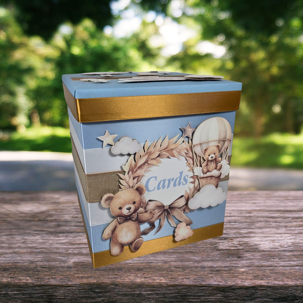 Teddy Bear Baby Shower Card Box