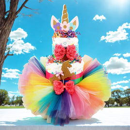 Unicorn Princess Tutu Diaper Cake Centerpiece