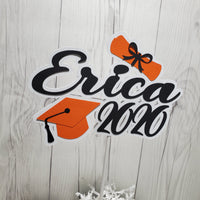 Personalized Graduation Cake Topper
