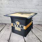 Black and Gold Graduation Card Box