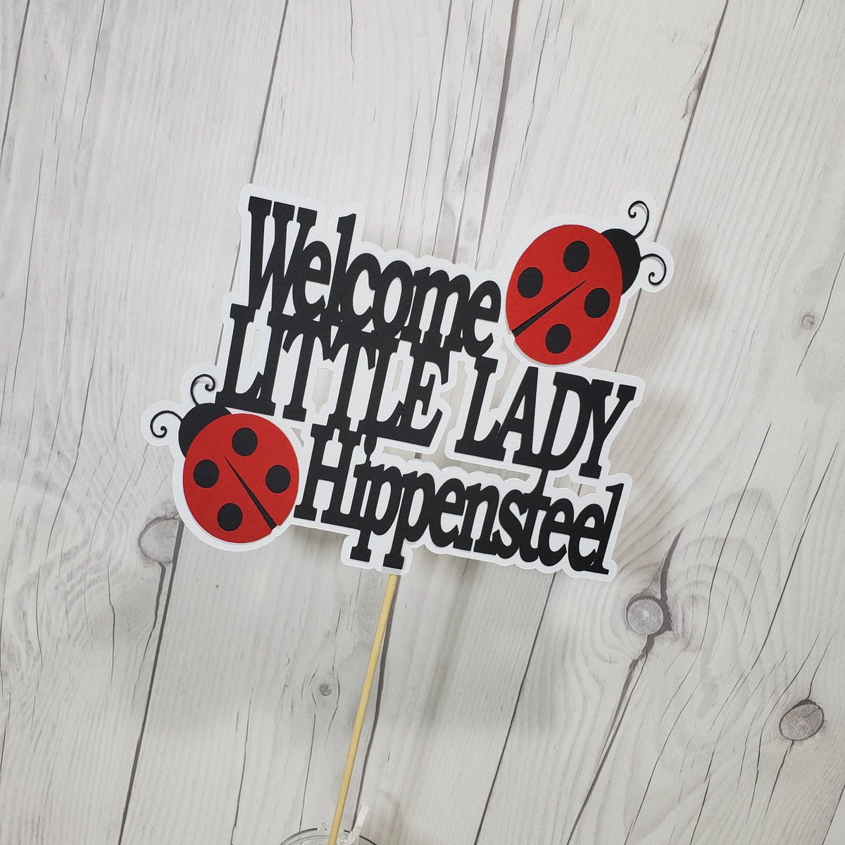 Little Lady Ladybug Cake Topper
