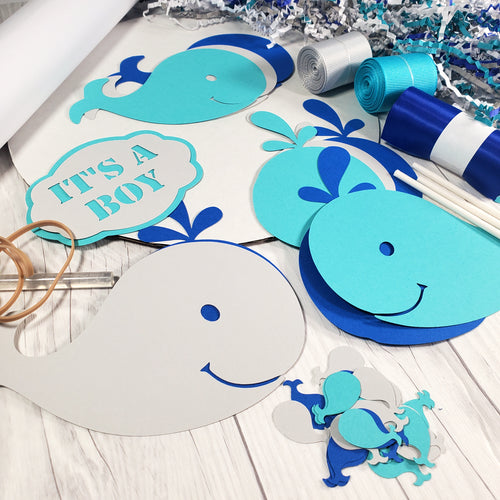 Whale Diaper Cake Kit