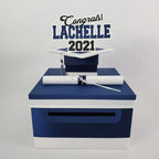 Navy & White Class of 2021 Graduation Money Box