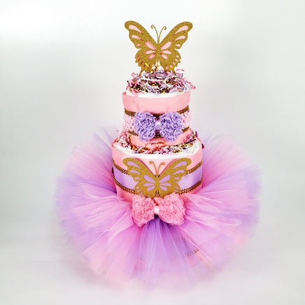 Butterfly Tutu Diaper Cake