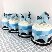 Blue & Black Boy Mini Diaper Cakes
