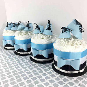 Blue & Black Boy Mini Diaper Cakes